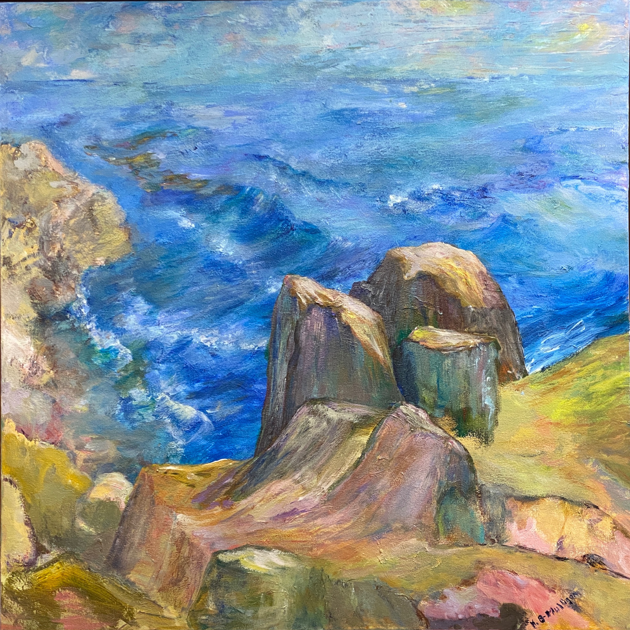 acrylic painting on canvas